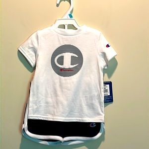 2/$16 NWT Champion Short/Top set Size 6-9 mo